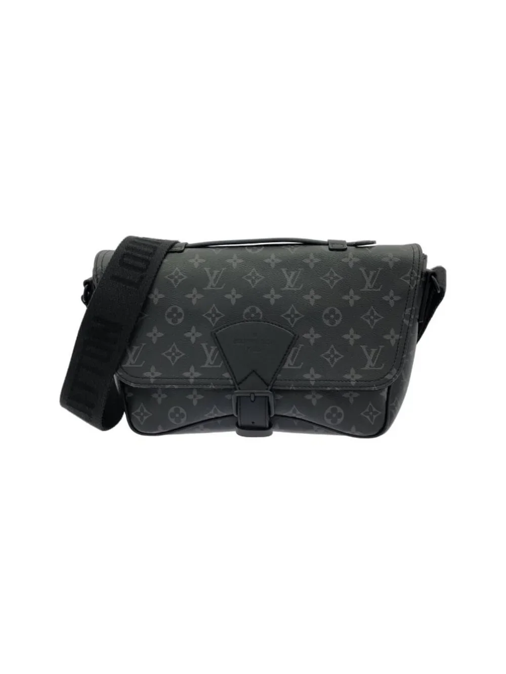 Louis Vuitton Monogram Eclipse Montsouris Messenger Shoulder Bag